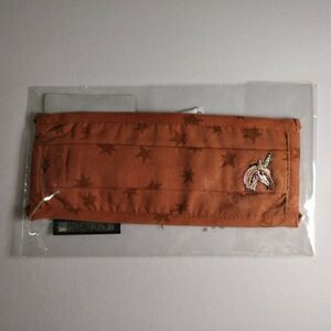 NWT COACH Uni Face Mask With Star Print C2397
